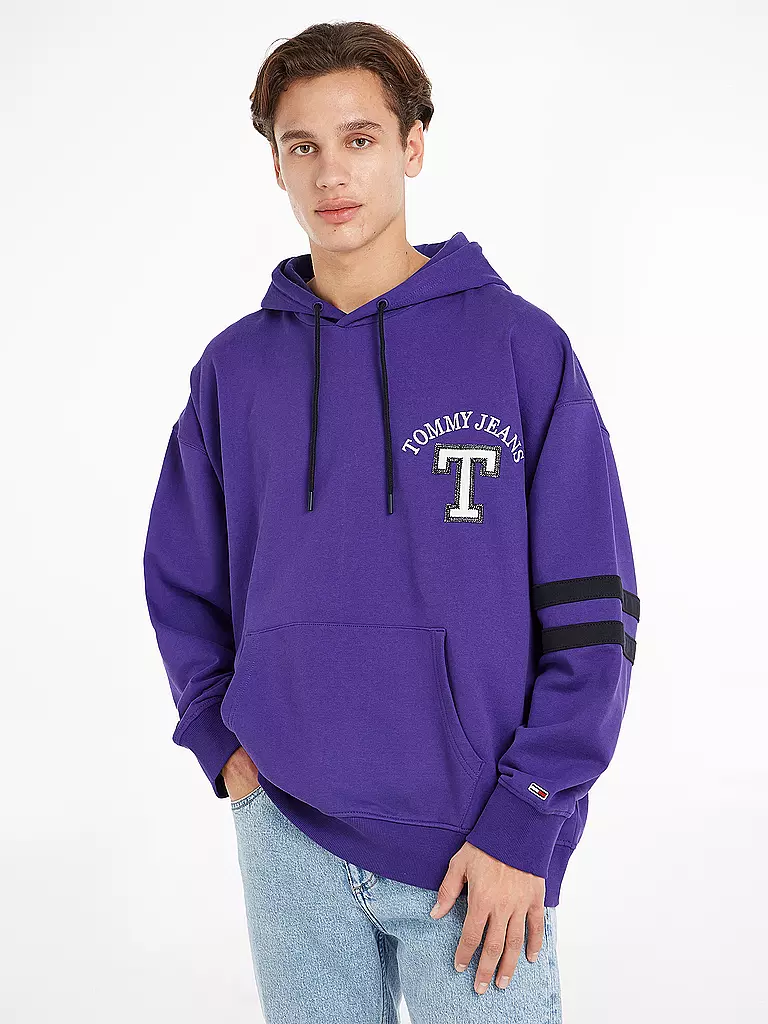 TOMMY JEANS Kapuzensweater Hoodie lila